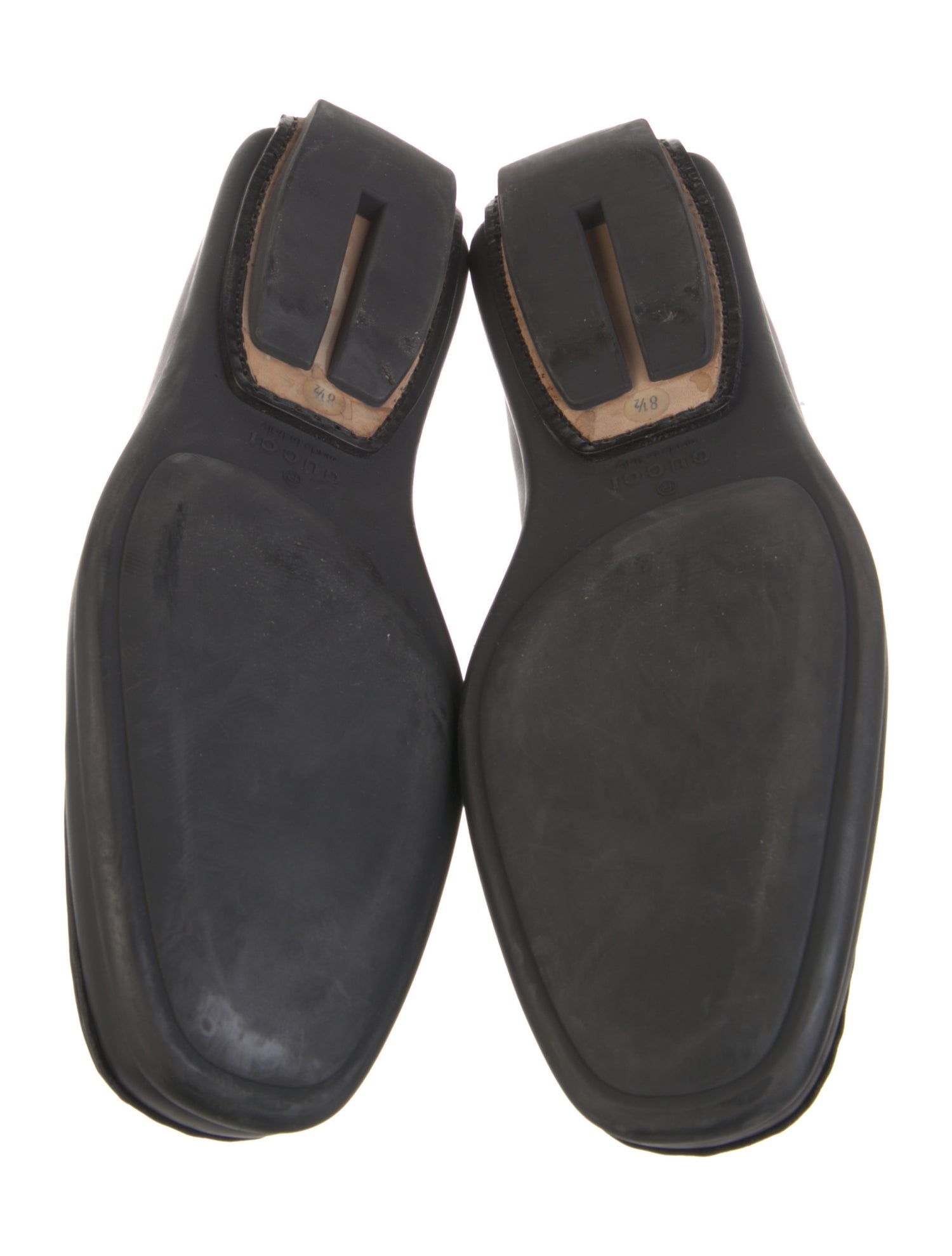 Gucci Horsebit Accent Leather Dress Loafers